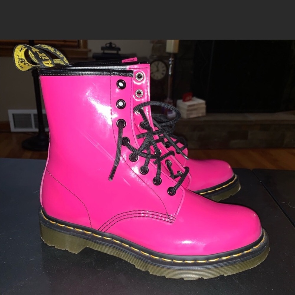 Dr. Martens Pink Patent Leather Size 8
